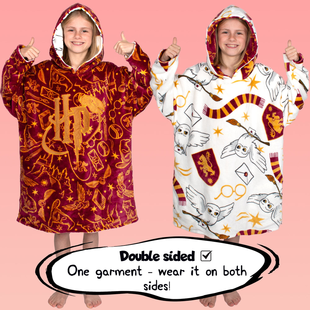 Plaid à capuche oversize Harry Potter