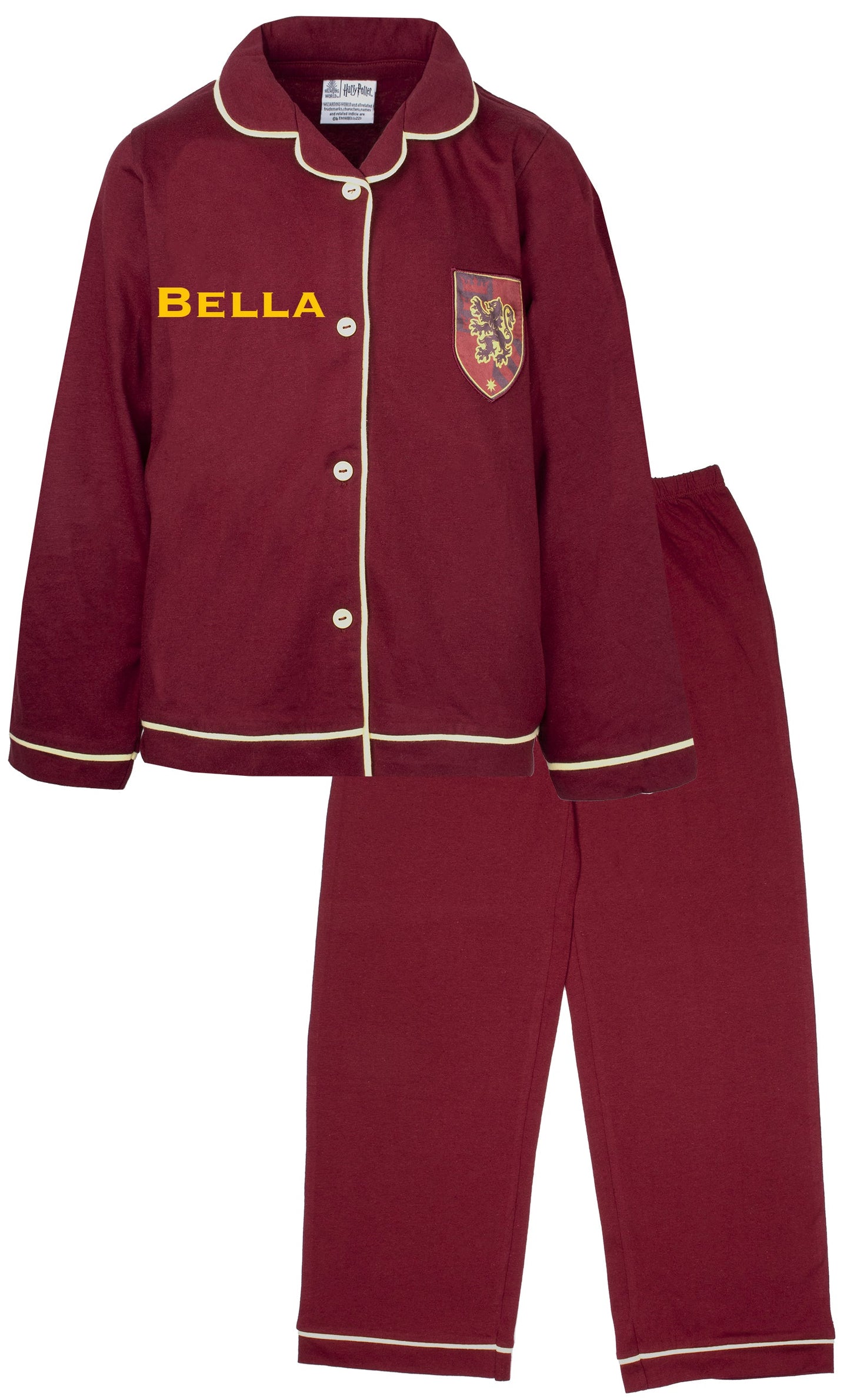 Pyjama – Harry Potter with Buttons – Burgundy