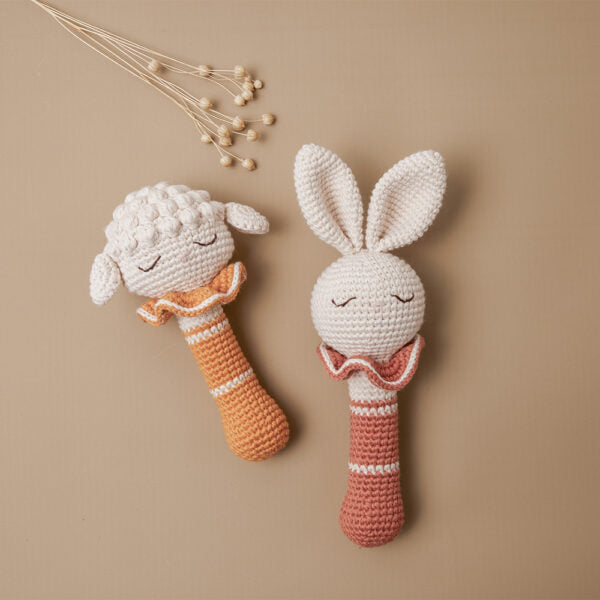 Hochet Lapin Terracotta
