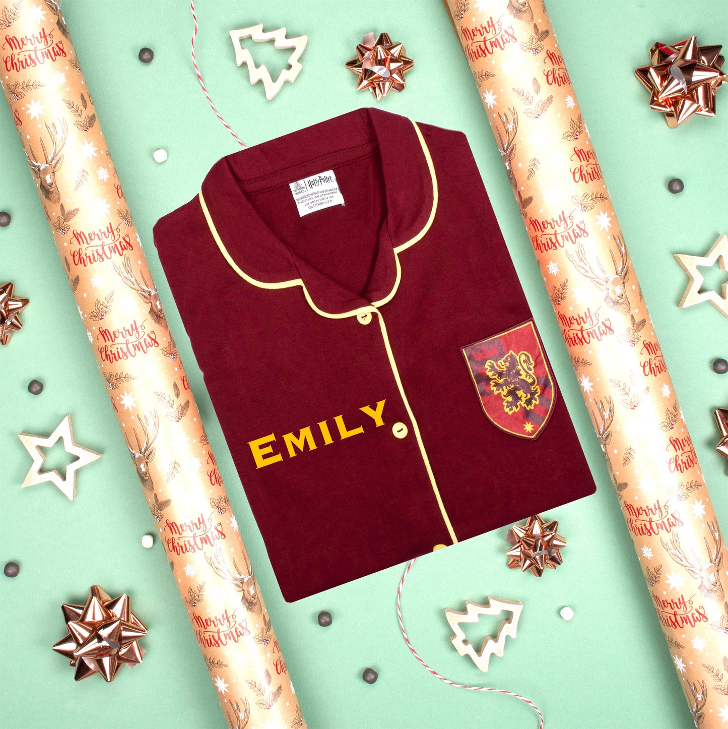 Pyjama – Harry Potter with Buttons – Burgundy