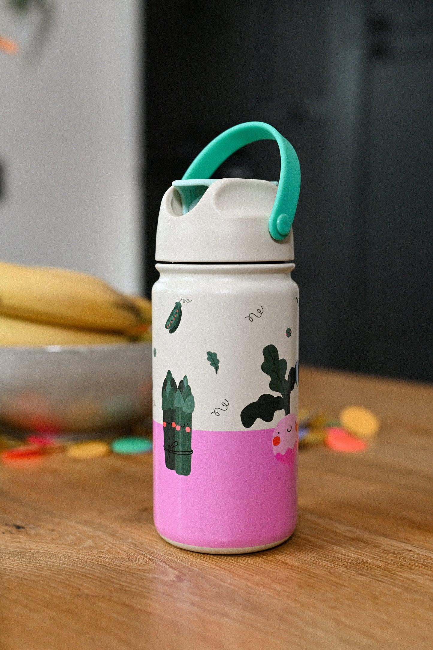 Trinkflasche aus Edelstahl Veggie Pals