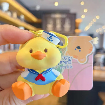 Marine duck keychain