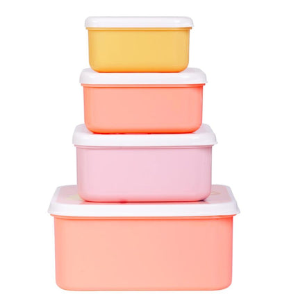 Pack de 4 Boîtes à Goûter et Déjeuner - Sirène