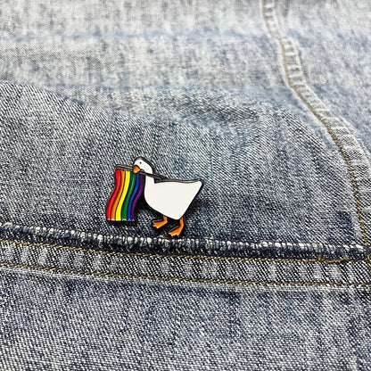 LGBT Flag Duck Pins