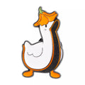 Pin's Ente Blanc avec Bec Grand Ouvert