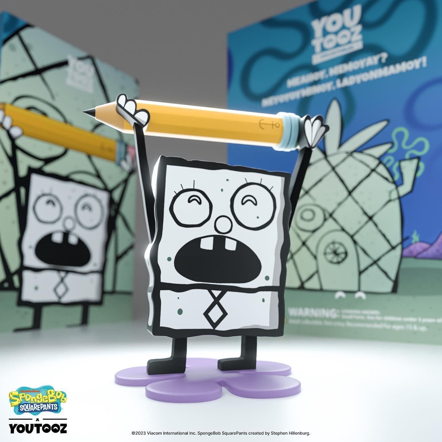 Bob l'éponge Vinyl figurine Doodlebob Youtooz Viacom Nickelodeon SpongeBob Square Pants