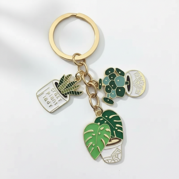 Sleutelhanger met vetplantje