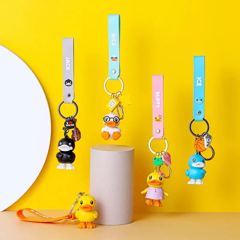 Gele eend sleutelhanger