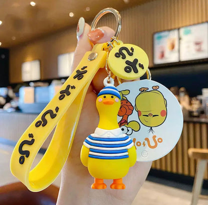 Marine duck keychain