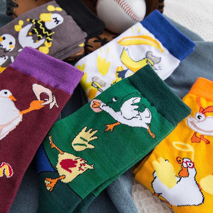 White duck socks