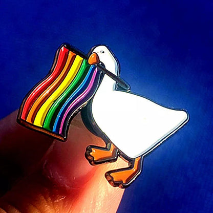 LGBT Flag Duck Pins