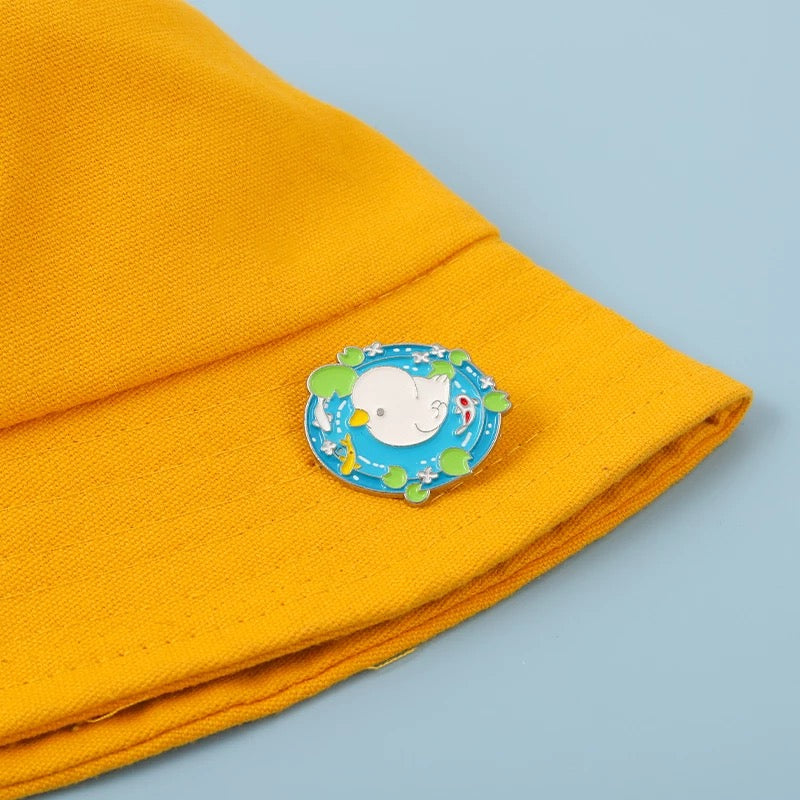 Pin's Duck Blanc sur l'Eau