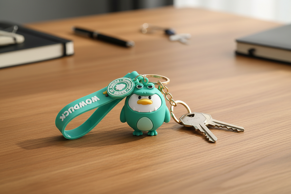 Dinosaurus eend sleutelhanger