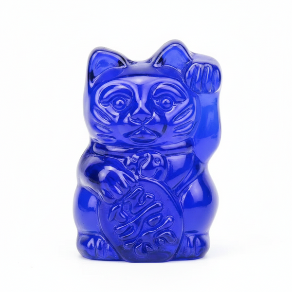 Geluksblauwe kat beeldje