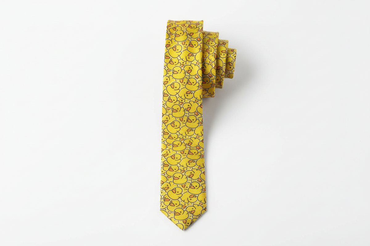 Cravate Canards Jaunes