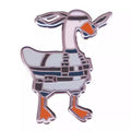 White Duck Soldier Pin