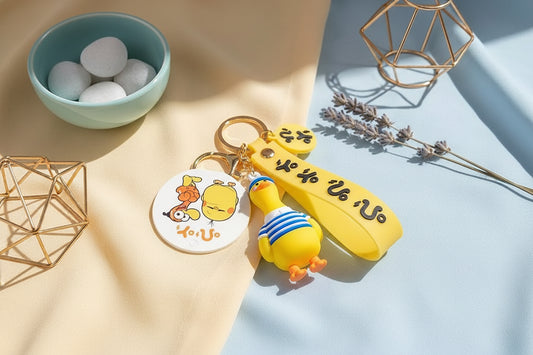 Marine duck keychain