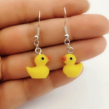 Duck earrings