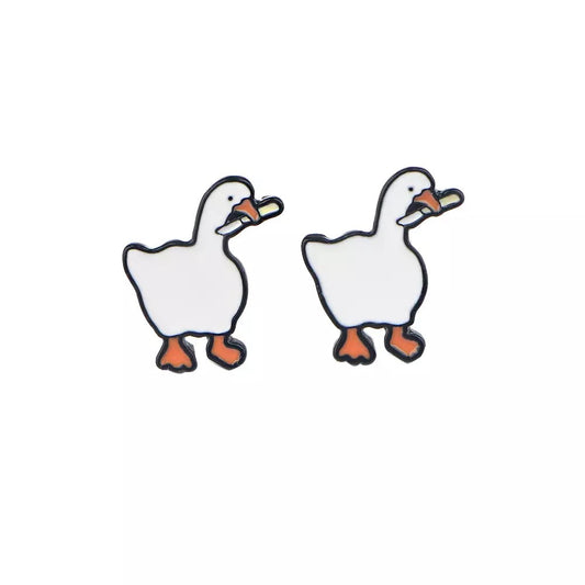 Knife Duck Earrings