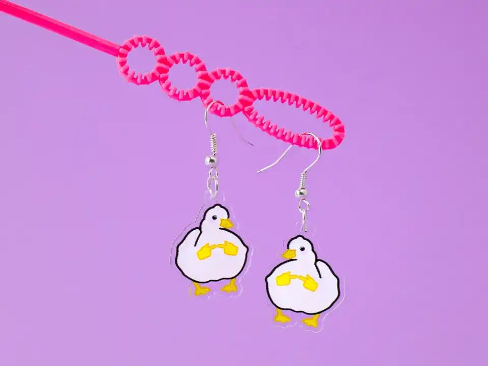 Boucles d’Oreille Canard Timide