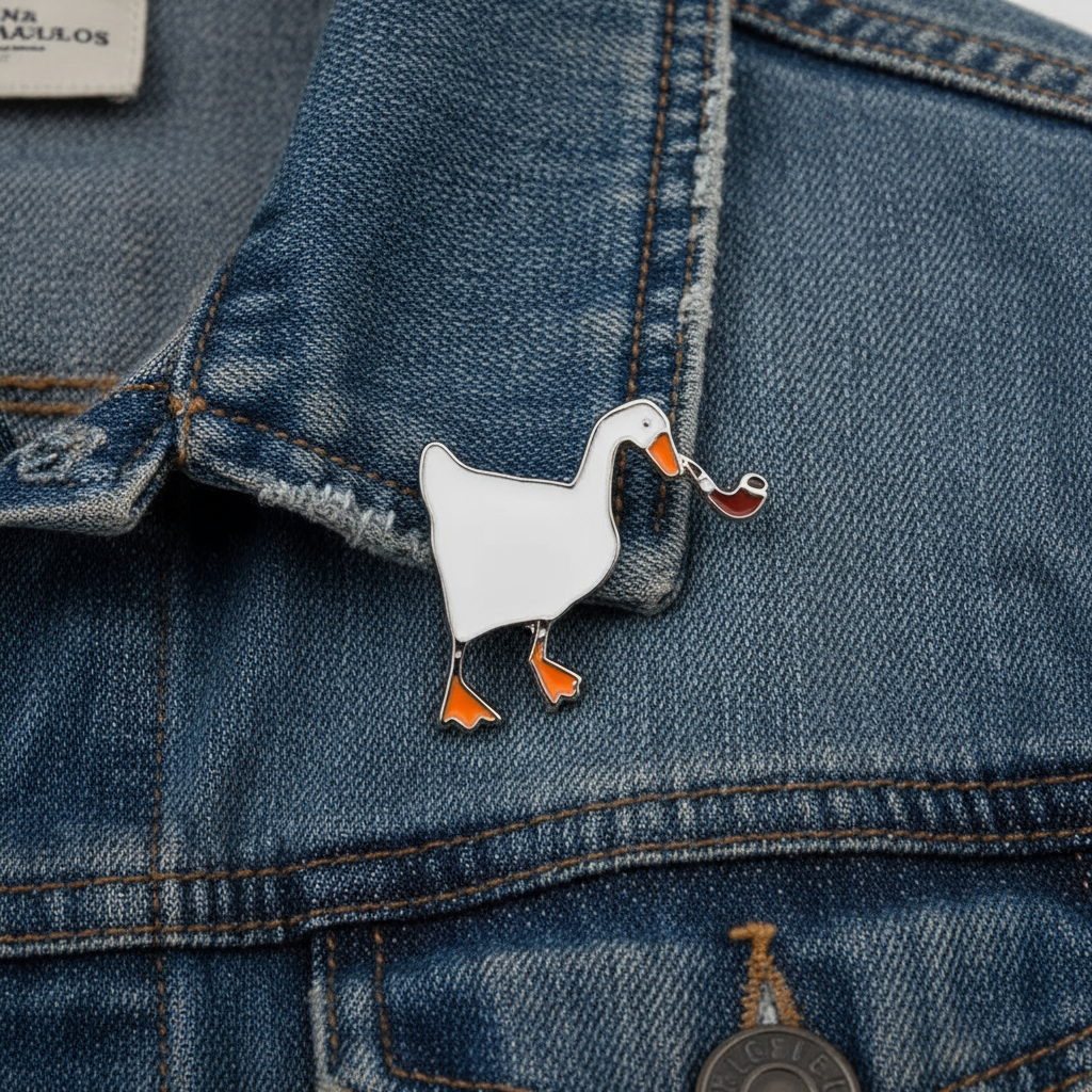 Pin's Canard Blanc Pipe