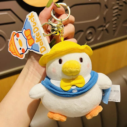 Porte Clés Canard Blanc Peluche