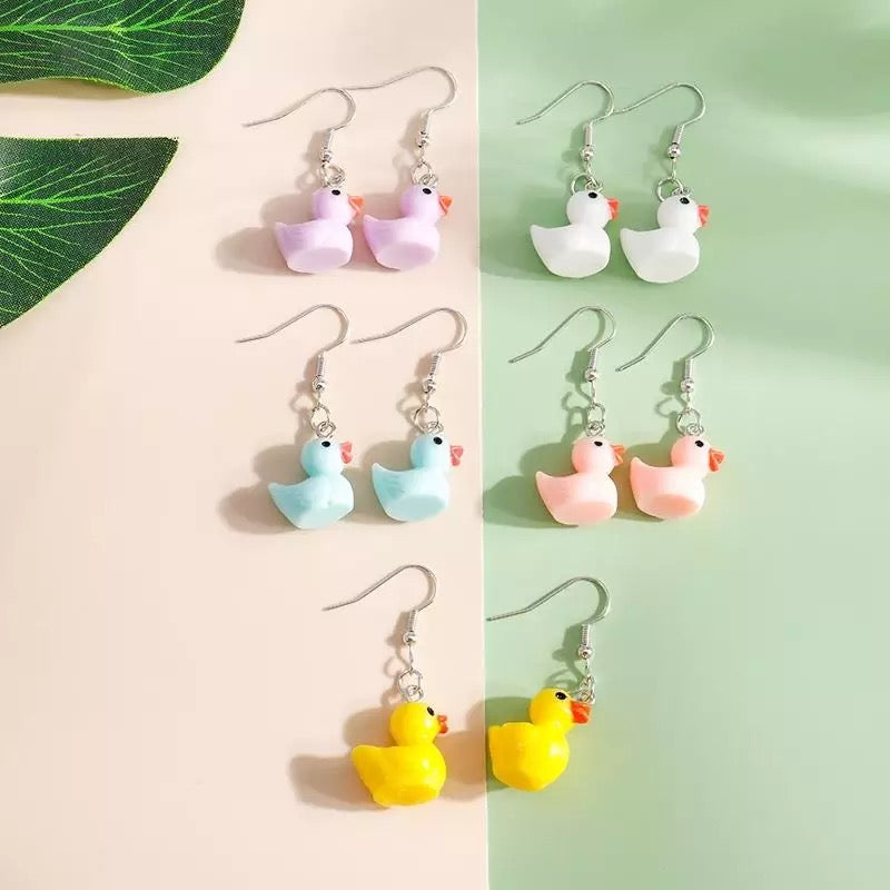 Duck earrings