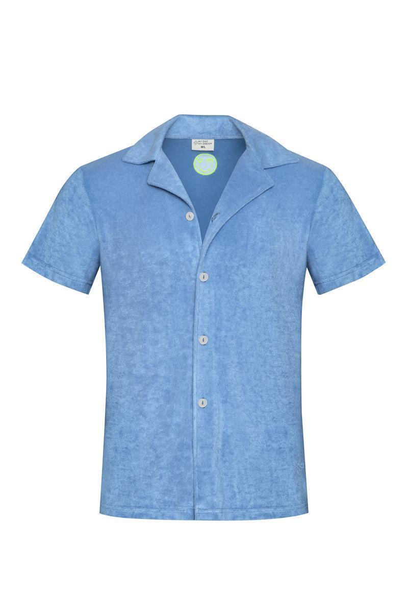 Chemise en éponge bleu-gris – vue produit 7