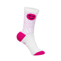 Neon Pink Zebra Socks