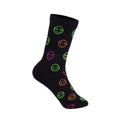 Chaussettes NEON SMILEY noir