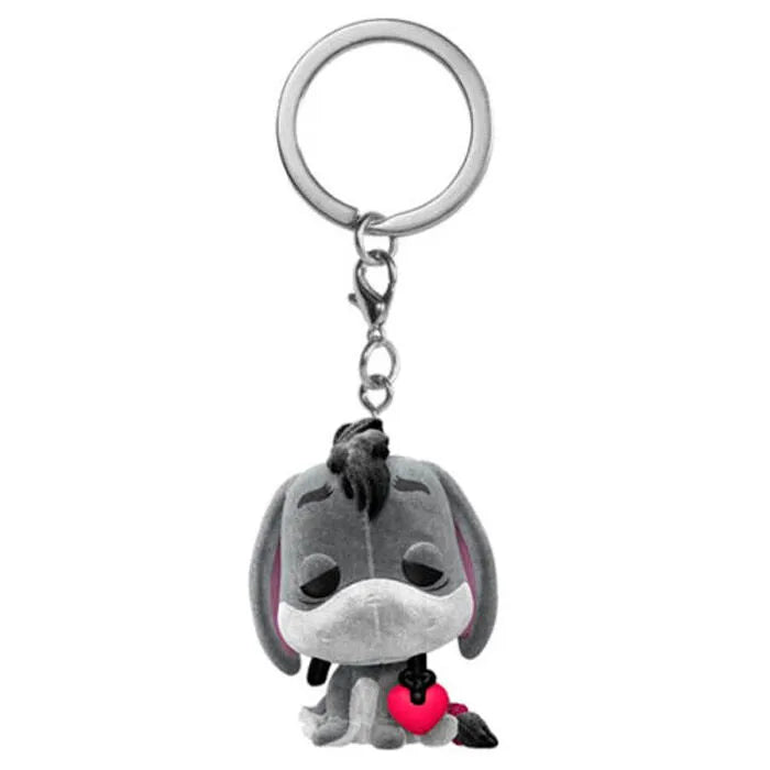 DISNEY Pocket Pop Keychain Bourriquet avec Coeur (FL) Disney 2022 porte-clés Pocket POP! Vinyl Eeyore w/heart (FL) 4 cm