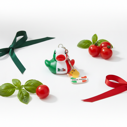 Sleutelhanger met eendje uit Italië