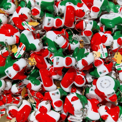 Sleutelhanger met eendje uit Italië