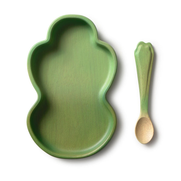 Kendall le Chou kale – Ensemble assiette et cuillère bébé