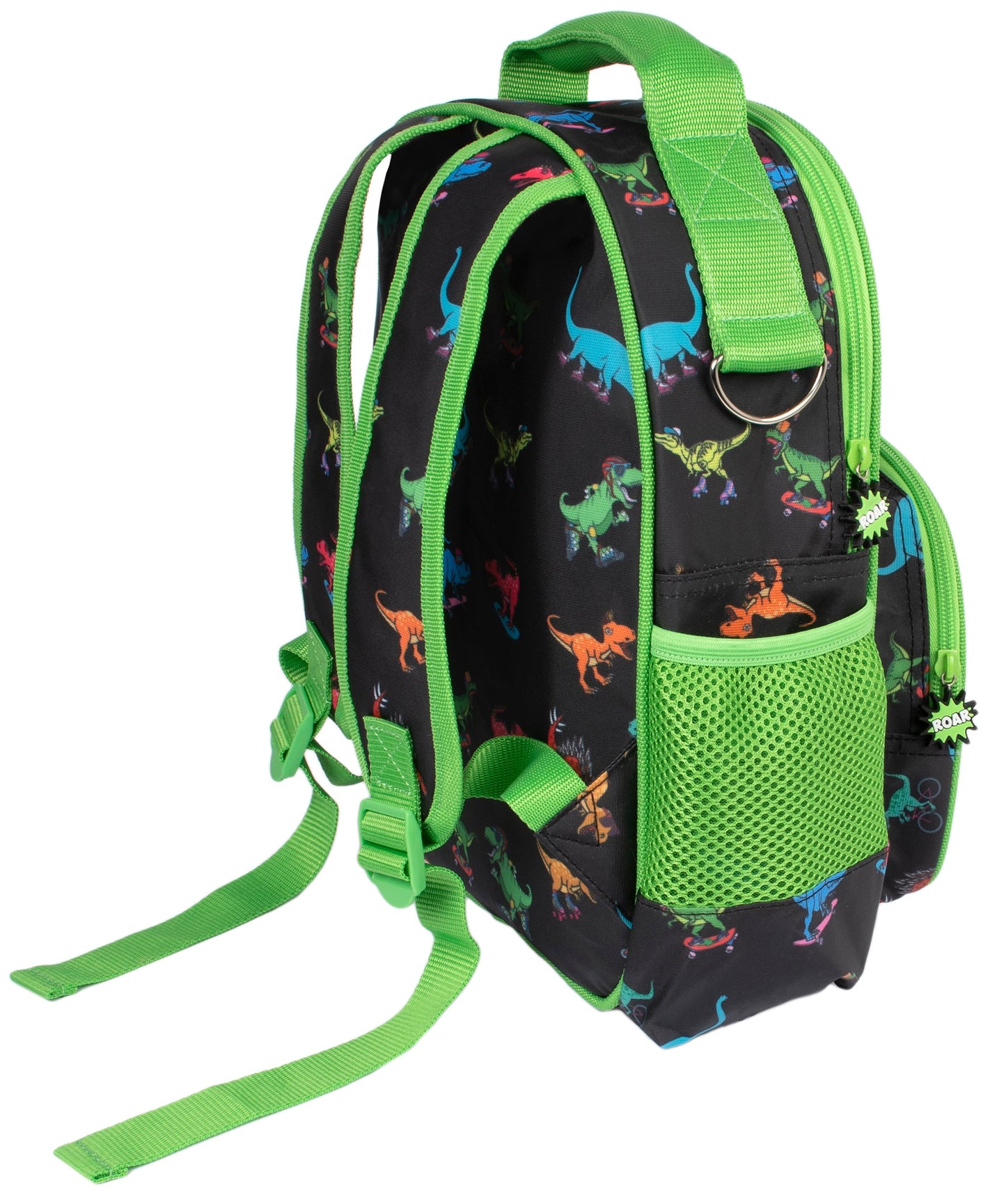 Kids School Backpack - Skater Dinosaurs