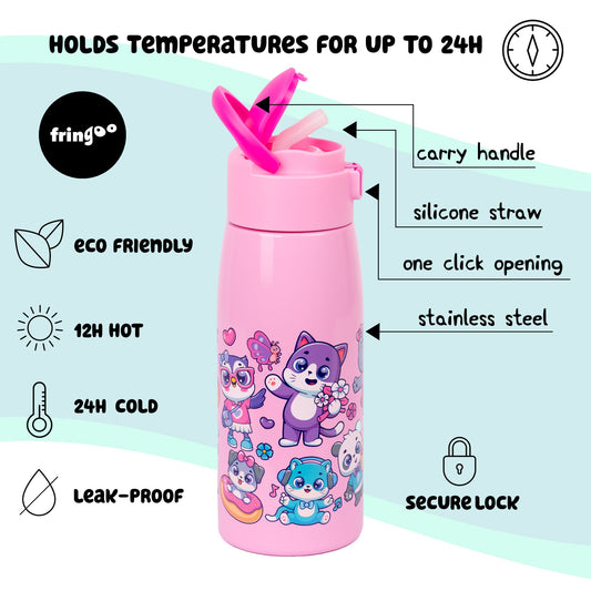Gourde en acier inoxydable 350ml -Cute Animals