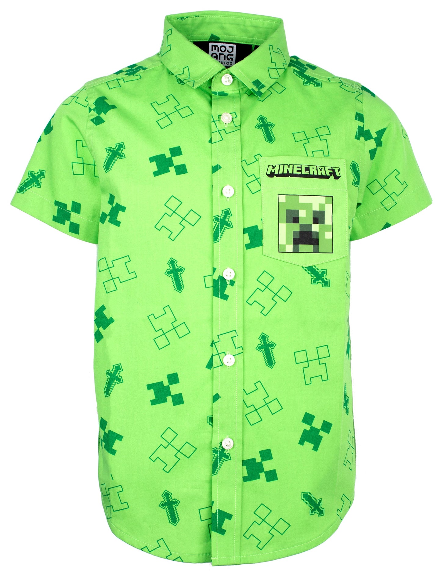 Minecraft Short Sleeve vert Shirt