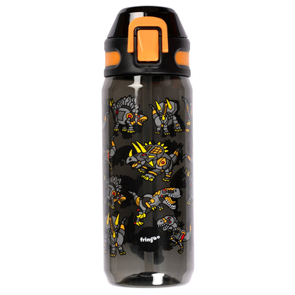 Gourde avec paille 600 ml – dinosaure Robot