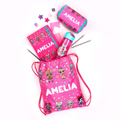 LOL Surprise Kids PE Drawstring Bag | Personalized with Name | Fringoo