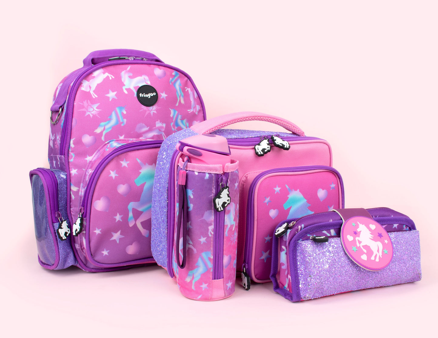 Sac à dos scolaire pour enfants - Sac de maternelle licorne ombrée pour filles
