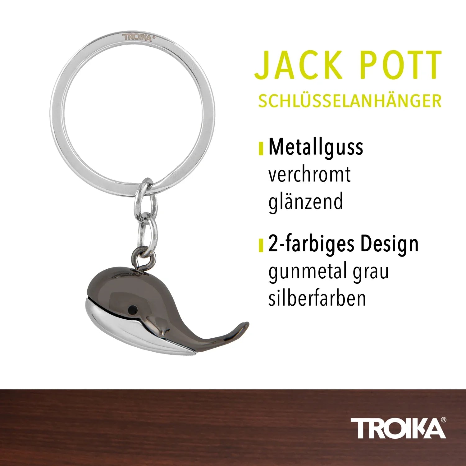 Porte clés Baleine JACK POTT