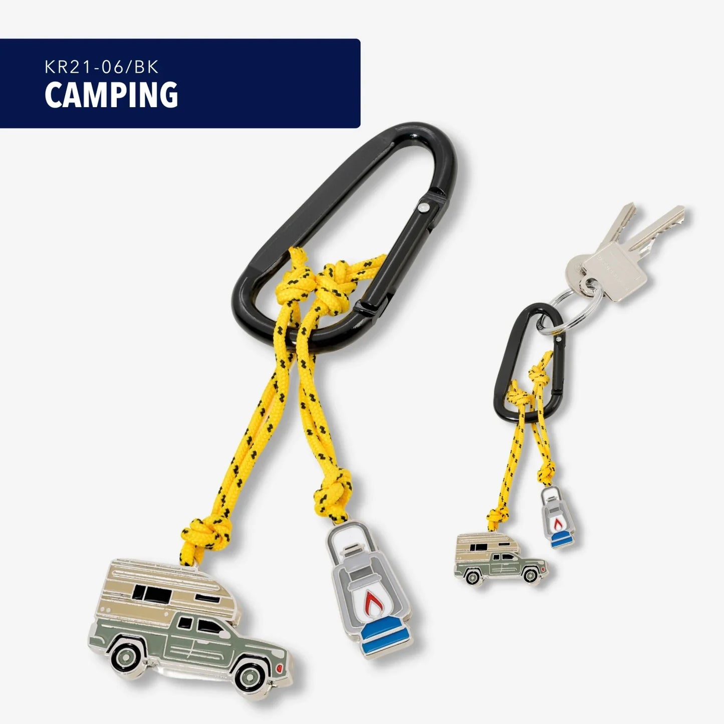 Porte clés Mousqueton Camping