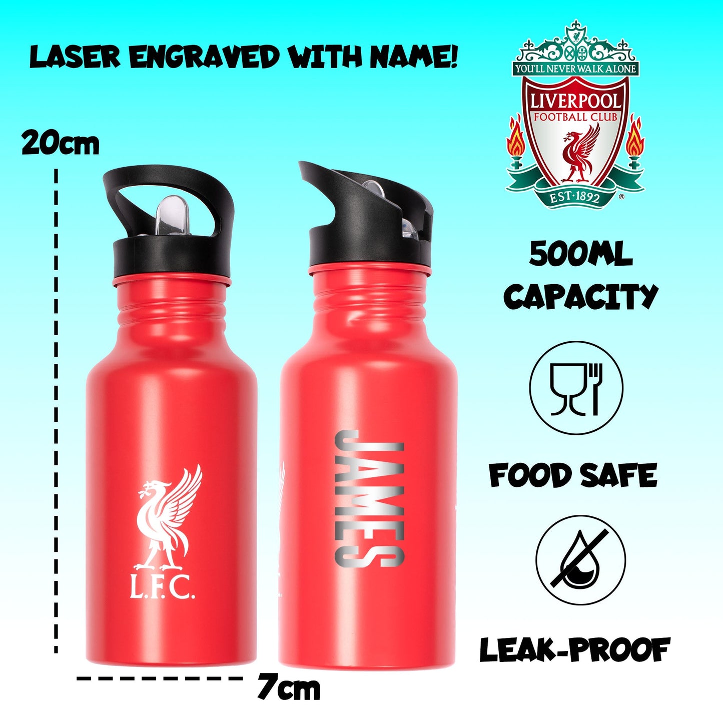 Liverpool FC Metal Gourde 500ml