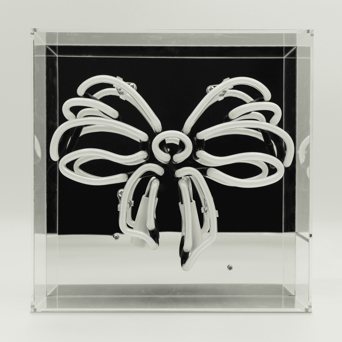 'Bow' Glass Neon Sign