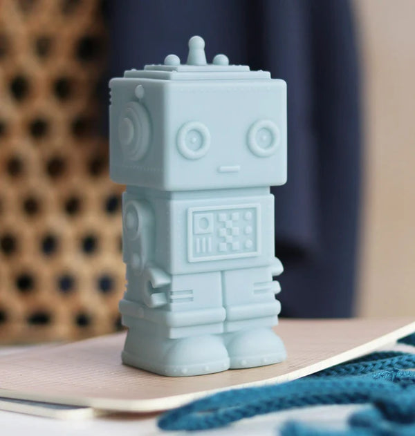 Blauwe Robot Nachtlampje