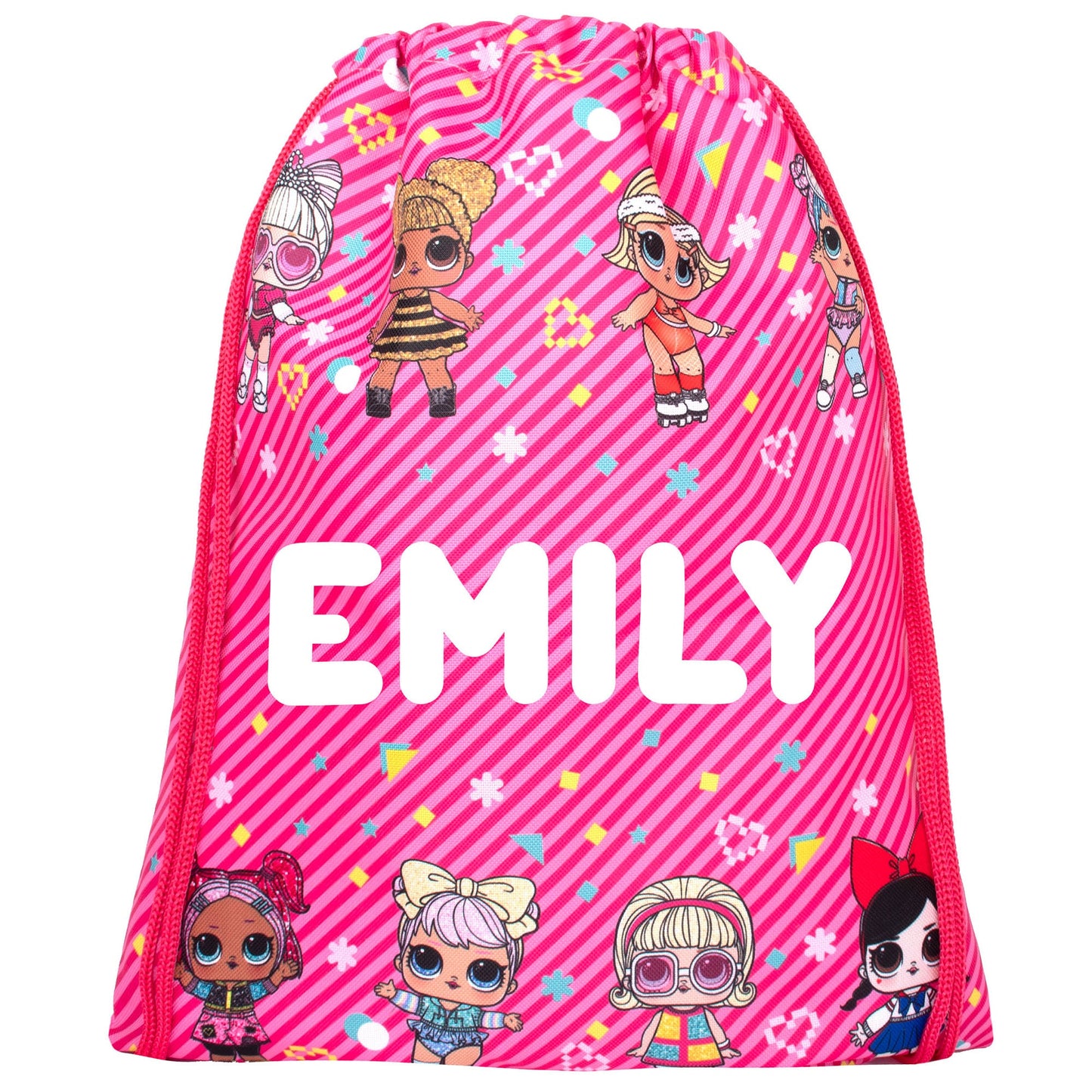 LOL Surprise Kids PE Drawstring Bag | Personalized with Name | Fringoo