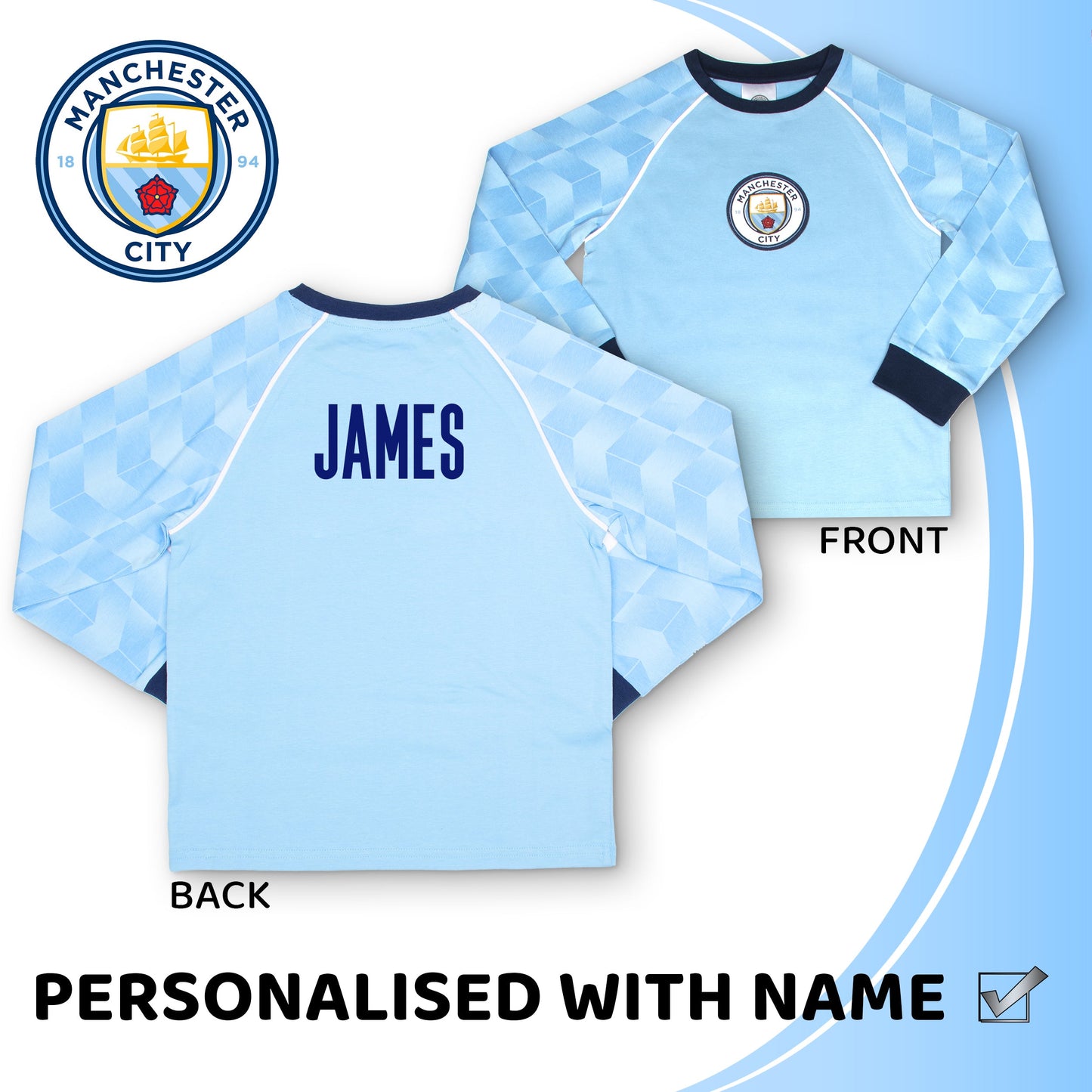 Manchester City F.C. Personalized Pajamas