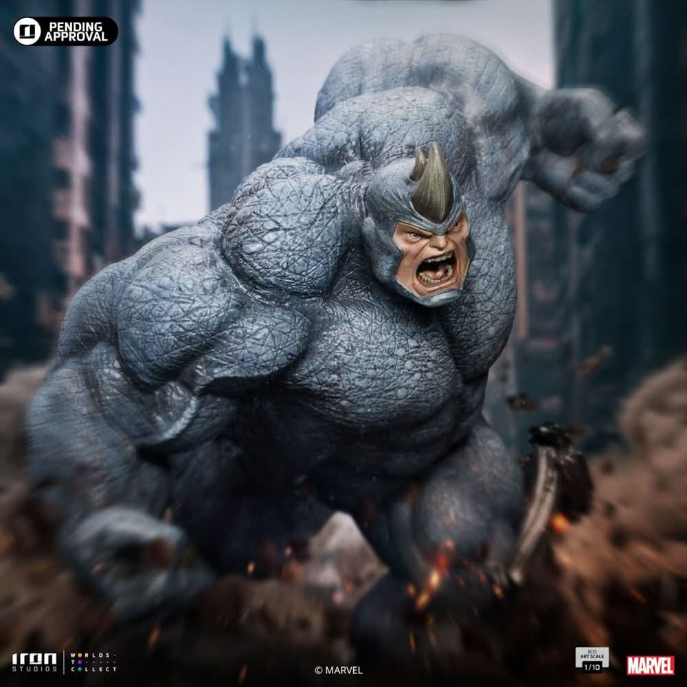 Rhino Statue - Spider-Man vs. Villains Diorama - BDS Art Scale 1/10 - Iron Studios
