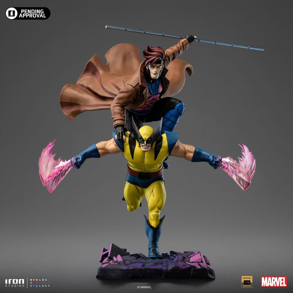 Gambit and Wolverine Statue - X-Men 97 - Art Scale 1/10 - Marvel Comics