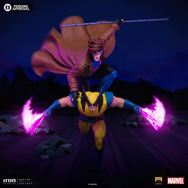Statue Gambit e Wolverine - X-Men 97 - Art Scale 1/10 - Marvel Comics